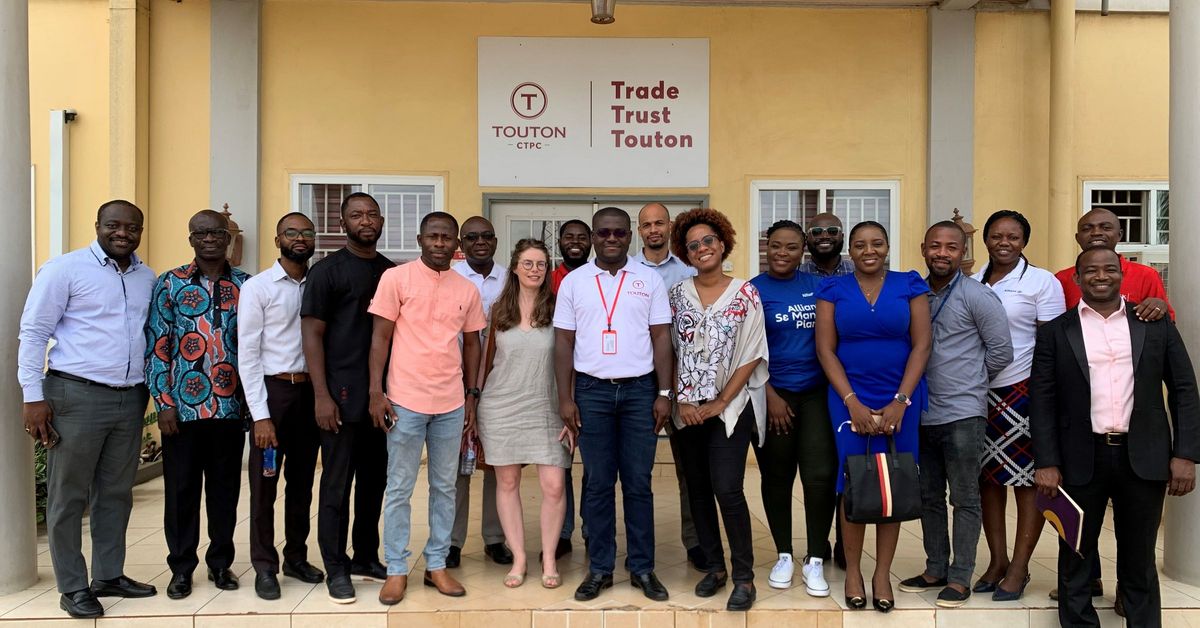 Ccifg on site visit cocoa touton processing company ghana limited
